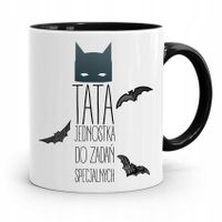 Kubek Czarny Na Dzień Ojca Do Zadań Specjalnych Z Nadrukiem Ze Zdjęciem