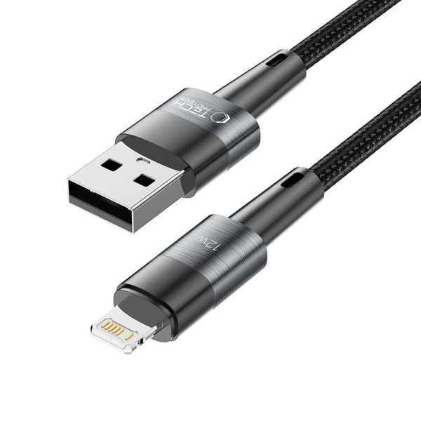 TECH-PROTECT ULTRABOOST LIGHTNING CABLE 12W/2.4A 200CM GREY zdjęcie 2