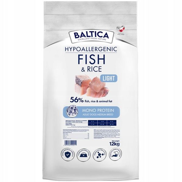 Baltica karma sucha ryba Light12 kg zdjęcie 5