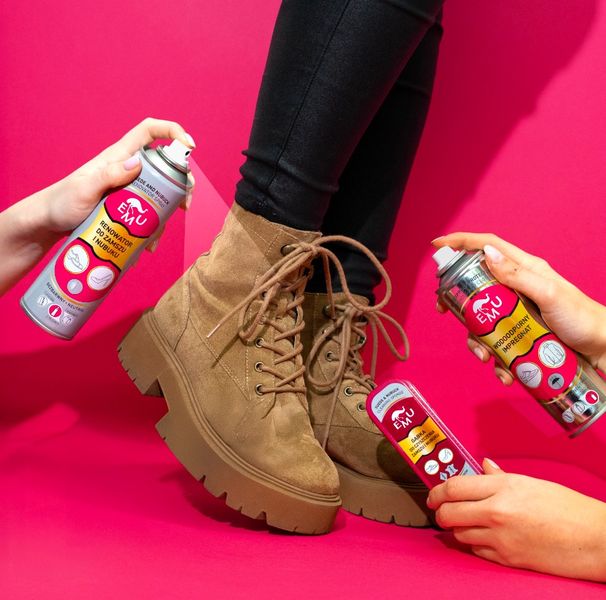 Renowator do zamszu i nubuku ze szczoteczką CZARNY 250 ml EMU zdjęcie 10