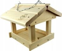 Karmnik dla ptaków do samodzielnego montażu – solidny, drewniany
