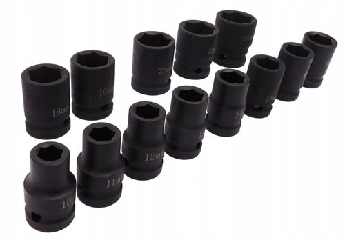 ZESTAW NASADEK UDAROWYCH 10-24 NASADKI UDAROWE 1/2" KLUCZ UDAROWY KOMPLET na Arena.pl