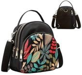 2w1 mały plecak damski torebka na ramię czarny plecaczek miejski