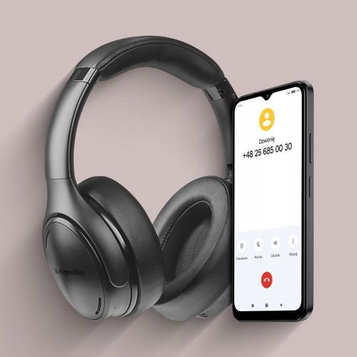 Słuchawki BEZPRZEWODOWE Bluetooth ANC K&M mikrofon na Arena.pl