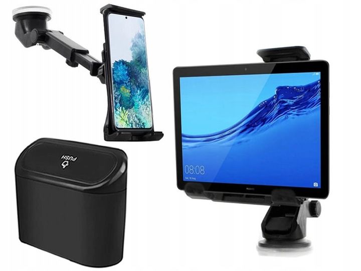 HOLDER DO SAMOCHODU NA TELEFON TABLET 7-11 CALI DO SZYBY DESKI ŚMIETNICZKA zdjęcie 1