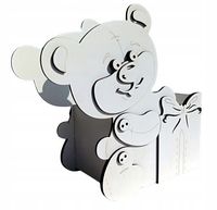 Miś pojemnik pudełko na kwiaty, prezenty, słodycze, upominki