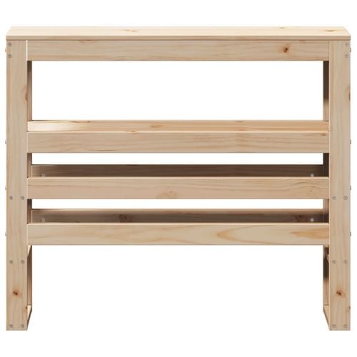 Wezgłowie do łóżka, z półkami, 100 cm, lite drewno sosnowe na Arena.pl