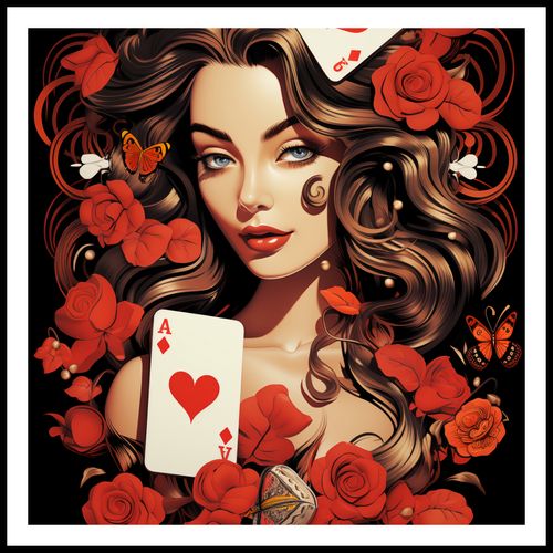 Plakat 70x70cm Różany Hazard na Arena.pl