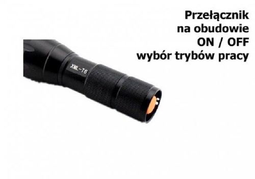 Latarka LED + uchwyt do roweru + ładowarka na Arena.pl