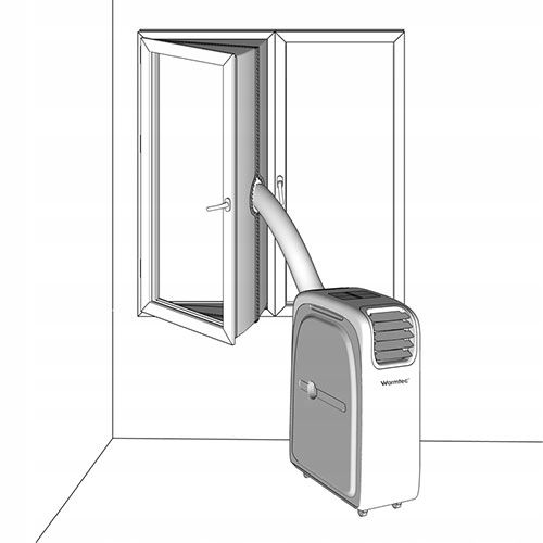 Uszczelka okienna do klimatyzatora przenośnego AirStop 4m Warmtec zdjęcie 5