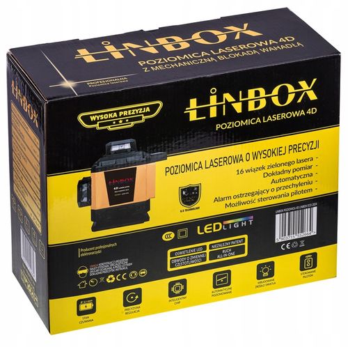 POZIOMICA LASEROWA 360° LASER KRZYŻOWY 4D ZESTAW WALIZKA na Arena.pl