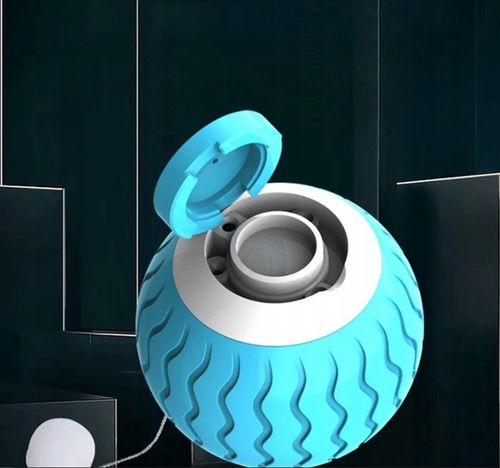 Inteligentna piłka dla kota ruchoma zabawka USB niebieska kula na Arena.pl