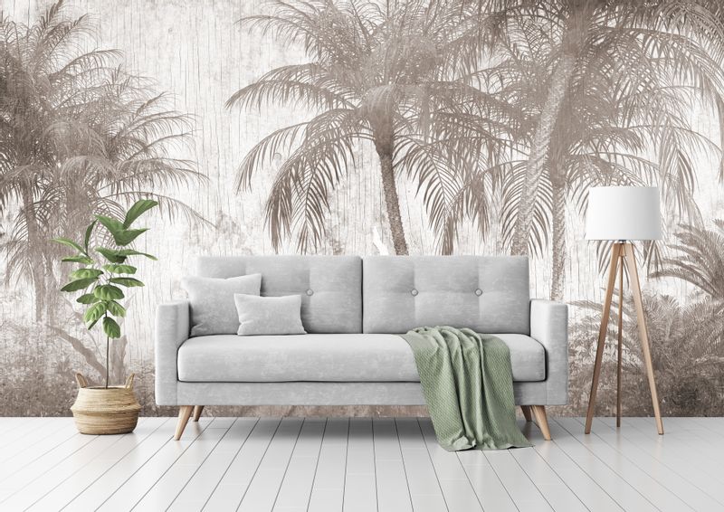 Fototapeta PALMY Las Tropikalny Tekstura Abstrakcja 270cm x 180cm zdjęcie 12