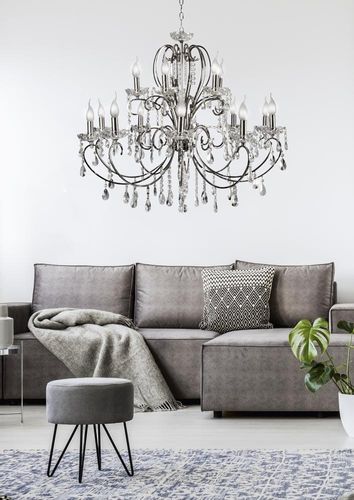 Aurora zwis 10+5 *40W E14 chrom na Arena.pl