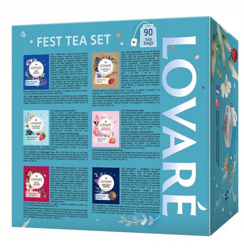 Herbata Lovare FEST Tea Set Kolekcja 6 smaków 90 Herbat na Arena.pl