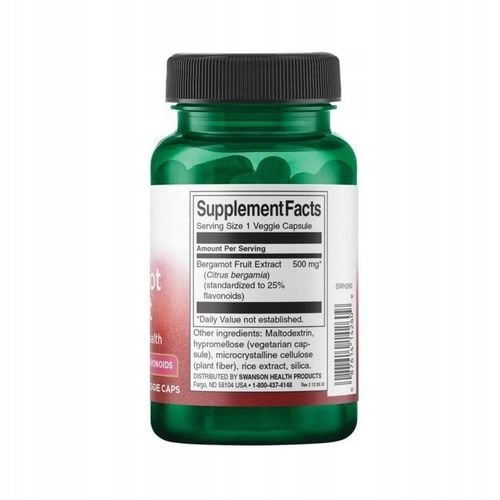 SWANSON BERGAMOT EKSTRAKT Pomarańcza Cholesterol na Arena.pl