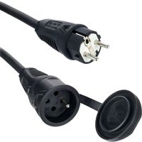 Kabel zasilający przedłużacz 5m oświetlenie nagłośnienie H07RN-F 1,5 mm²