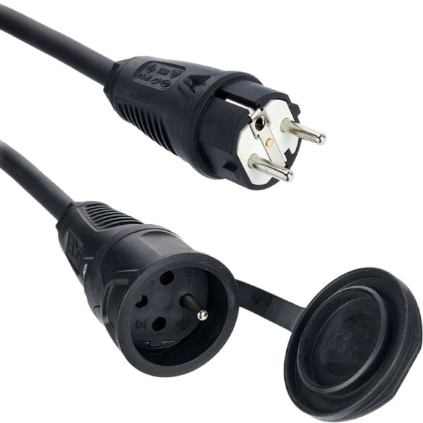 Kabel zasilający przedłużacz 5m oświetlenie nagłośnienie H07RN-F 1,5 mm² zdjęcie 1