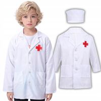 STRÓJ KOSTIUM PRZEBRANIE LEKARZA PIELĘGNIARZA KITEL KARNAWAŁ 122 / 128
