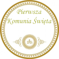 Opłatek na tort Tort Pierwsza Komunia Święta Komunijny Biblia Hostia Tekst