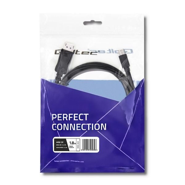 Qoltec Mini DisplayPort v1.1 męski | DisplayPort v1.1 męski | 4K | 1.8m zdjęcie 8