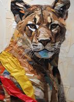 Plakat 20,5x28,4cm Papierowy Tygrys