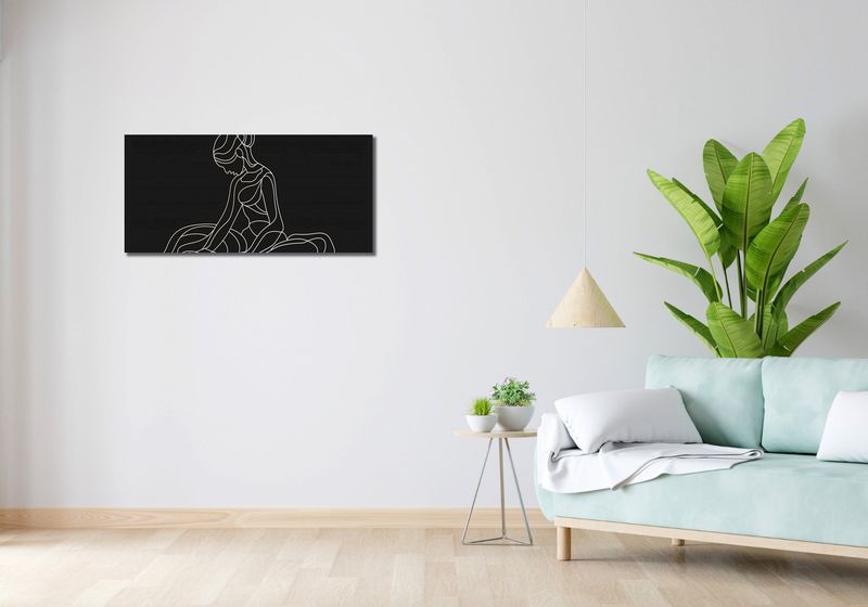 Obraz 90x40cm Pozycja Siedząca zdjęcie 2