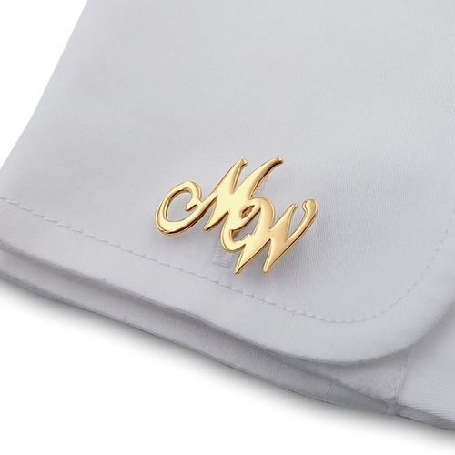 Spinki do mankietów z inicjałami litery alfabetu na Arena.pl