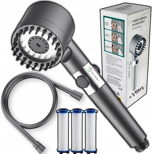 SŁUCHAWKA GŁOWICA PRYSZNICOWA OSZCZĘDNA Z FILTREM Z FUNKCJĄ MASAŻU 4 na Arena.pl