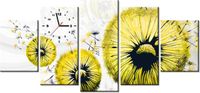 70CM 150CM ZEGAR 5 ELEM ŻÓŁTE DMUCHAWCE DRUK OBRAZ