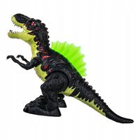 DUŻY DINOZAUR T-REX CHODZI RYCZY ŚWIECI ZIEJE DYM