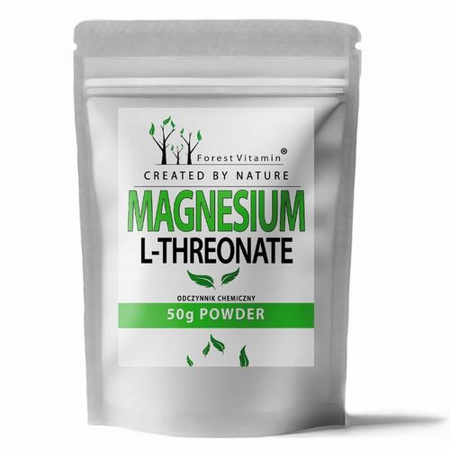 FOREST VITAMIN L-TREONIAN MAGNEZU 50g CZYSTY PROSZEK L-THREONATE MAGNEZ na Arena.pl