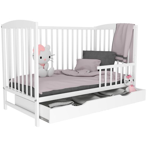 Łóżeczko szuflada OLA BIAŁA TAPCZANIK na Arena.pl