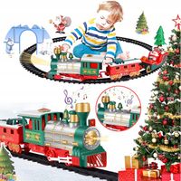 POCIĄG BOŻONARODZENIOWY WOKÓŁ DRZEWA, POCIĄG BOŻONARODZENIOWY Z TORAMI