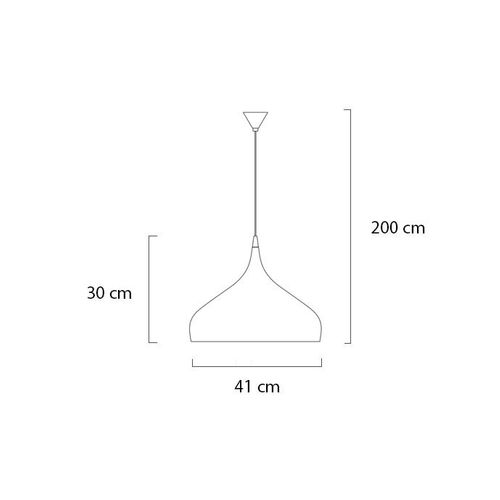 Lampa wisząca SPINN LARGE - biała na Arena.pl