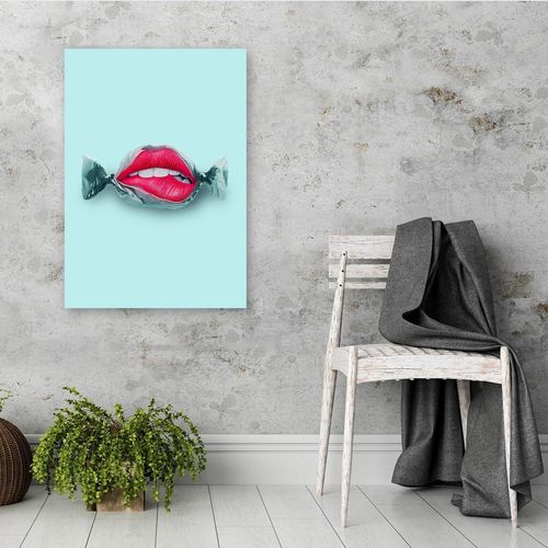 Obraz na płótnie - Canvas, Cukierkowe usta 50x70 na Arena.pl