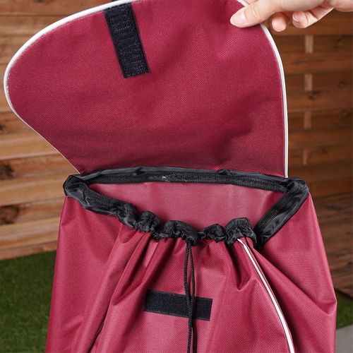 Wózek Zakupowy Torba Zakupowa Bordowa na Kółkach z Uchwytem na Zakupy na Arena.pl