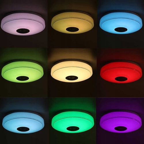Lampa plafon LED RGB GŁOŚNIK Bluetooth 40w + PILOT na Arena.pl