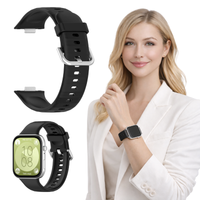 Pasek do Huawei Watch Fit 3 / 4 / 4 Pro opaska silikon bransoleta czarny