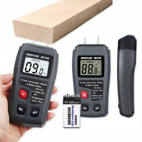 Wilgotnościomierz do drewna Miernik wilgotności drewna WYŚWIETLACZ LCD na Arena.pl