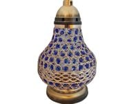 ZNICZ ZNICZE LAMPION NA GRÓB KARAFA VIP ZŁOTO-NIEBIESKA+WKŁAD