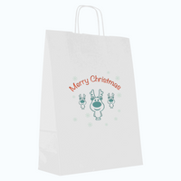 Torby świąteczne duże 32 x 12 x 41 cm Merry Christmas