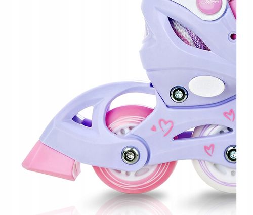 Rolki Regulowane RAVEN Loret Lila/Pink 30-33 Kółka LED na Arena.pl