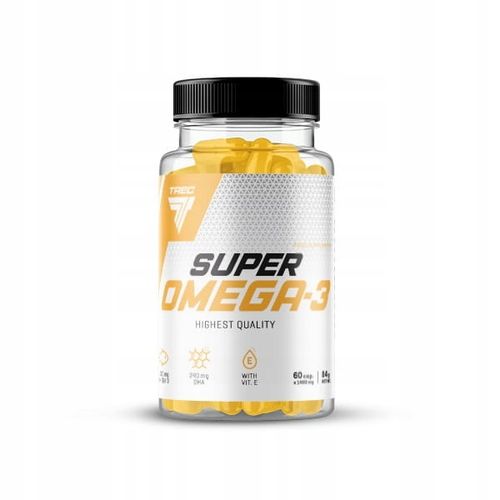 TREC SUPER OMEGA 3 120kaps ZDROWE TŁUSZCZE EPA DHA na Arena.pl