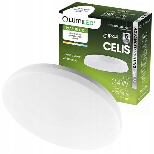 LAMPA DO ŁAZIENKI PLAFON ŁAZIENKOWY LED 24W IP44 PANEL SUFITOWY na Arena.pl