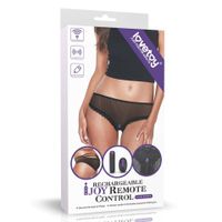 Czarne Wibrujące Majtki - Ijoy Rechargeable Remote Control Lace Panty