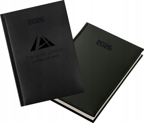 FIRMOWY KALENDARZ A5 tygodniowy na 2026 rok Z TWOIM LOGO GRAWER 25 szt na Arena.pl