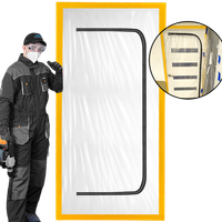 KURTYNA PRZECIWPYŁOWA Drzwi Remontowe Budowlane Z ZAMKIEM BŁYSKAWICZNYM XXL