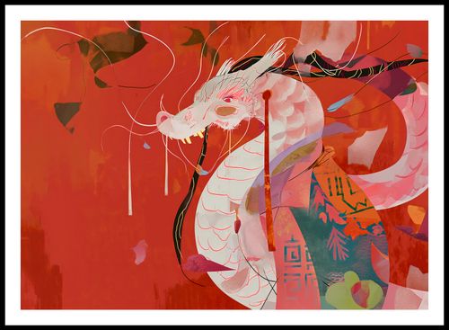 Plakat 84x59,5cm Orientacyjny Smok na Arena.pl