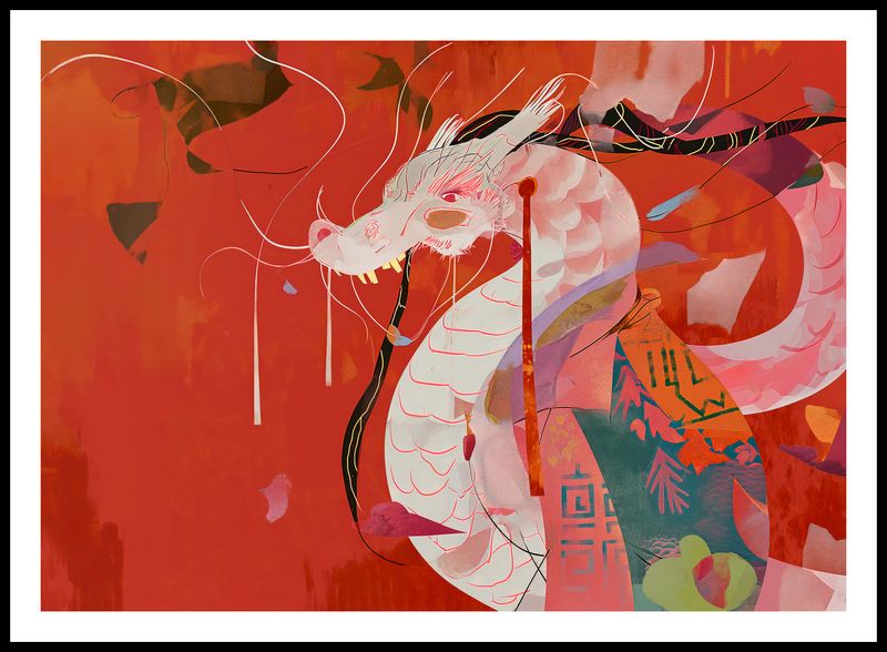 Plakat 84x59,5cm Orientacyjny Smok zdjęcie 3